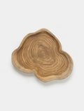 Flache Holzschale