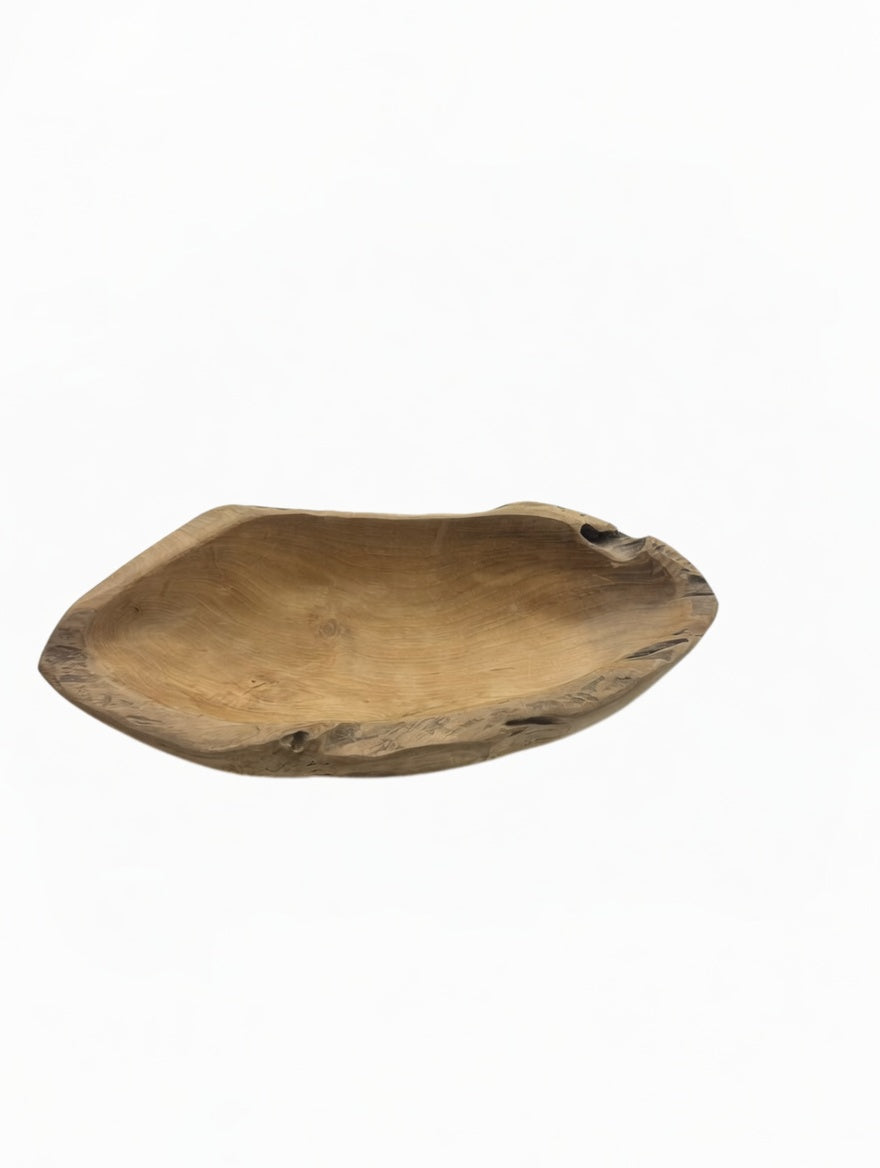 Lange organische Holzschale – „River Bowl“ | Handgefertigtes Unikat